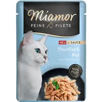 Miamor 24x 100g Miamor Feine Filets in Soße Thunfisch Pur Katzenfutter nass