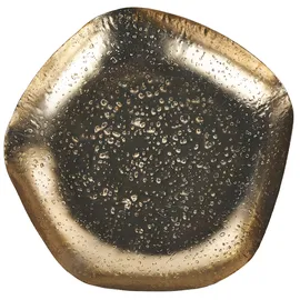Beliani Dekotablett 3er Set UJUNG Metall Gold