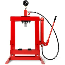 EBERTH Werkstattpresse 10T hydraulisch mit Manometer, Handbetrieb, ideal zum Pressen und Drücken in KFZ- und Werkstattbereich