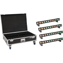 Eurolite Set 4x LED IP T-PIX 12 HCL Leiste + Case mit Rollen