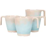 gimex Stone Line Tasse, 4er Set, 300ml, beige