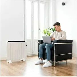 Cecotec Flachheizkörper mit Wi-Fi-Steuerung ReadyWarm 1800 Thermal Connected. 1200 W, 8 Rippen, LED-Bildschirm, Fernbedienung, programmierbarer Timer, Temperaturwahl, 15 m2 Abdeckung