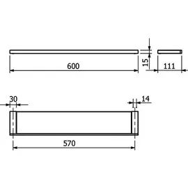 Kludi VELA C Glasablage 3197305 chrom