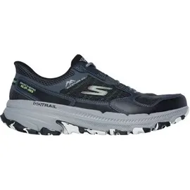 SKECHERS Go Run Trail Altitude 2.0 Rocky Hill Slip-InTurnschuhe, Black And Gray Leather/Textile, 43