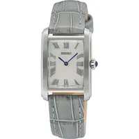 Seiko SWR099P1 Damenuhr Rechteckig Hellgrau