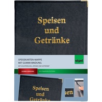 Sigel Speisekarten-Mappe SM100 Schwarz 1St.