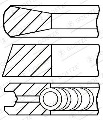 GOETZE ENGINE Kolbenringsatz 0842590000