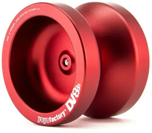 YoYoFactory DV888 - YoYo für Beginner Fortgeschrittene und Profis Ø 50 mm B 40.5 mm 67 g rot mit patentiertem Spielsystem