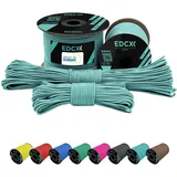 EdcX Paracord 2mm Nylon Paracord 275 (15, 30, 50 and 100 m)– 100% Nylon Rope, 3-Strand Cord, Nylon Cord Paracord 2mm in Many Colours (Skylight, 15 m)