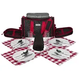 anndora Picknick Kühltasche 20 l Schwarz/Weiß