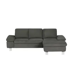 smart Ecksofa  Finola ¦ schwarz ¦ Maße (cm): B: 240 H: 80 T: 152