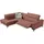 Egoitaliano Ecksofa 2-Sitzer braun