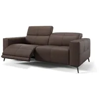 Sofanella 3-Sitzer Leder MARBELLA, Relaxcouch, Designersofa, Designer Sofa, 3er Couch, Sofagarnitur braun