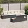 vidaXL Garten-Lounge-Set 8-tlg. schwarz