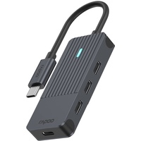 Rapoo USB-C Hub, USB-C auf USB-C grau