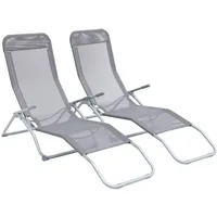 Sweeek - Set mit 2 zusammenklappbaren Sonnenliegen Levito -