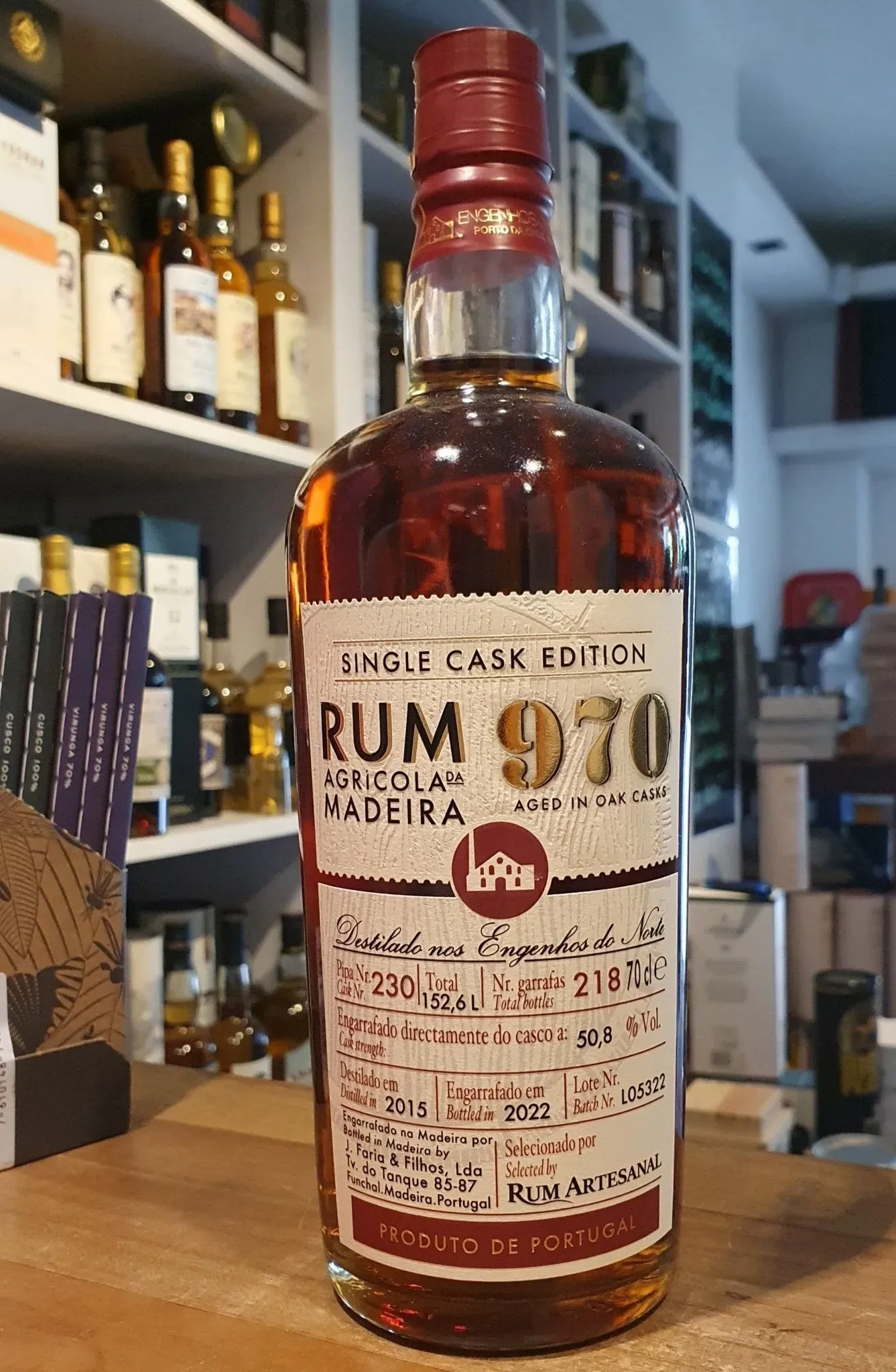 Engenhos 970 Rum 2015 Agricola da Madeira 2022 #230 0,7l 50,8% vol.  Single Cask Edition