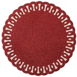 Douceur d'intérieur Tischdecke Tischset Ø 38 cm rot
