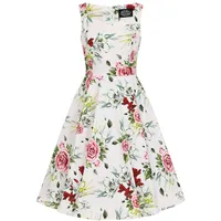 Hearts & roses London Swing Kleid Carole Floral Vintage Rockabilly Retro, Größe:S - S