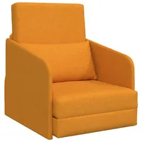 VidaXL Boden Sofa Bett 2-in-1 Dunkelgelb 65x80x83 cm Stoff