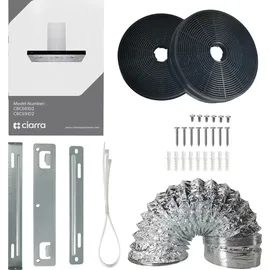 Ciarra Dunstabzugshaube 90cm A+++ 650 m3/h Wandhaube WIFI APP Touch Control VMS9102