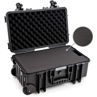 B&W International Outdoor Case Typ 6600 Koffer schwarz mit Schaumstoffeinsatz (6600/B/SI)