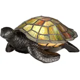 Tischlampe Glas Tiffany Stil Schildkröte dekorativ inkl. G9 LED Tischleuchte