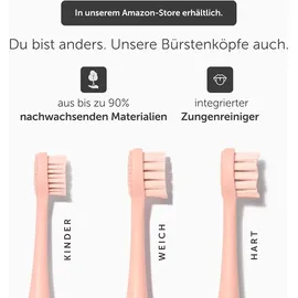 wondersmile Travel Care Bundle - Testsieger 2023 - Ultraschallzahnbürste im Set Bundle, Atomic Rose