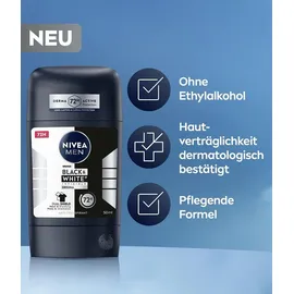 NIVEA Deodorant Black & White Invisible Original Deo Stick 5 x 50 ml