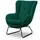 Fun Möbel Sessel Artemis Stoff Kronos 70 x 80 x 90 cm Grün mit Kissen