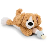 NICI Kuscheltier Hund braun - Ente 30cm liegend GREEN
