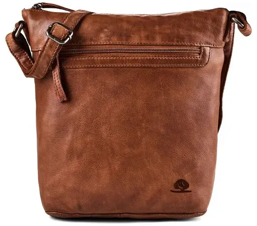 Greenburry Torro Lavado Umhängetasche Leder 28 cm  braun