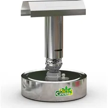 Bio Green BioGreen Paraffin Gewächshausheizung "Warmax Power 4" aus Edelstahl 300 Watt - 40 % längere Brenndauer - Silber