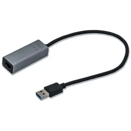 iTEC i-tec USB 3.0 Netzwerk Adapter 0,28m Typ-A zu Gigabit Ethernet St./Bu. grau
