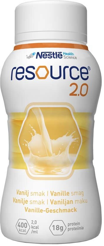 Resource 2.0 200 ml Vanille, 4 Stück