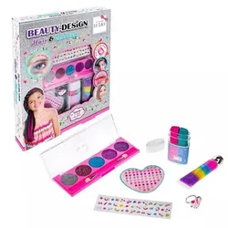 Lukky: Set zur Verschönerung von Maniküre, Make-up und Haarfärbung
