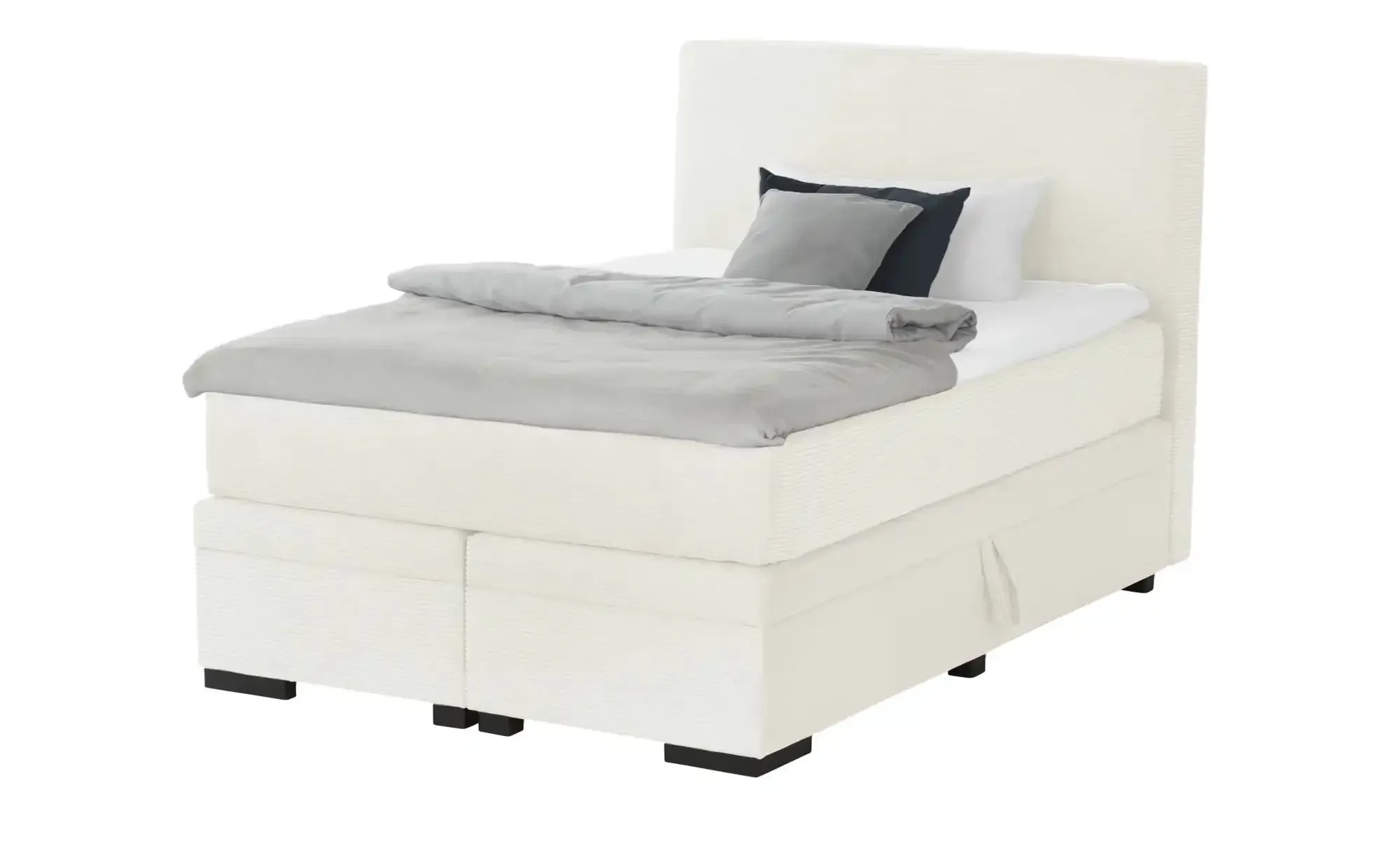 Boxi Boxspringbett mit Bettkasten Boxi Classic ¦ creme ¦ Maße (cm): B: 140 H: 125