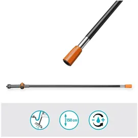 Gardena Stiel Cleansystem M 150 cm Schwarz