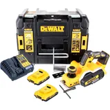 DeWalt DeWalt, DCP 580 D2 Akku Hobel 18V 82mm + 2x Akku 2,0Ah + Ladegerät + TSTAK