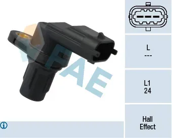 FAE Sensor, Nockenwellenposition 79350 für Fiat Opel Ford Vaughall Iveco GM CHEVROLET KIA Mercedes JEEP LAND ROVER Chrysler Suzuki C
