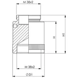 AMF Stiftschraube DIN 6379 M14 x 100 mm