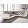 TRENDMANUFAKTUR Ecksofa "Rondo 3, zeitlos und modern, im Materialmix, L-Form", beige (beige, tan), B:267cm H:85cm T:247cm, Luxus-Microfaser ALCAZAR;Struktur fein;Kunstleder SOFTLUX / Struktur (77% Polyester; 23% Polyacryl), Sofas, Ecksofa, wahlweise Federkern für hohen 