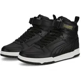 Puma Rbd Game Jr Sneaker, Black Black Team Gold, 38