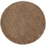 Paco Home Hochflor-Teppich »Sky 250«, rund, 61536014-44 beige 34 mm