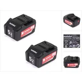 Metabo Li-Power Akku Set 18 V 2 x 5,2 Ah