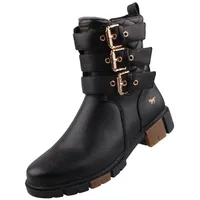 Mustang Stiefelette Stiefelette Lederimitat - Schwarz