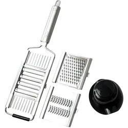 Novabest Küchenhobel und Gemüsehobel Gemüseschneider Parmesanreibe Krauthobel Gurkenhobel Gigant Multihobel Vierfachhobel