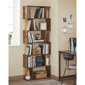 VASAGLE Bücherregal 70 x 24 x 190,5 cm Braun