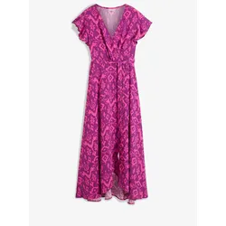 bonprix bedrucktes Wickelkleid, lila, 40