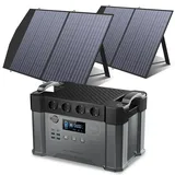 ALLPOWERS Solar Generator 2000W Batterie Ladegerät, 110V/230V Reine Sinus Welle AC Steckdose Mit 2 ×